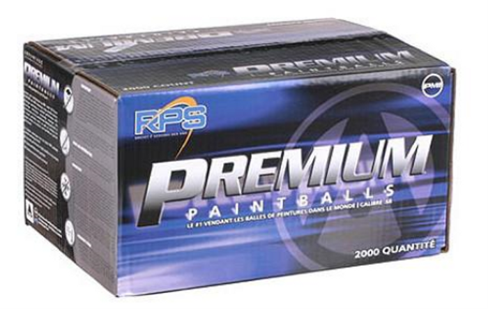 PMI Premium Paintballs Case 100 Rounds - Green/Copper - Green fill