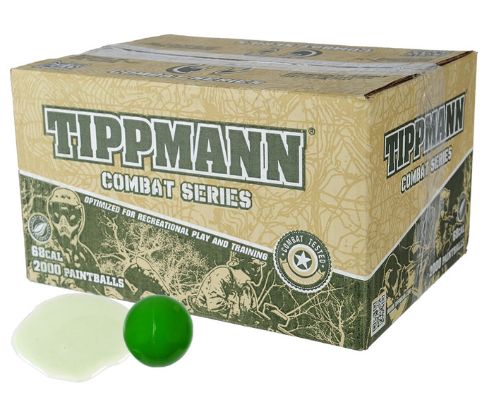 Tippmann .68 Caliber Paintballs - Combat - White Fill - 2,000 Rounds