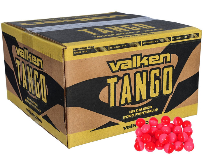 Valken .68 Caliber Paintballs - Tango - Pink Fill - 100 Rounds