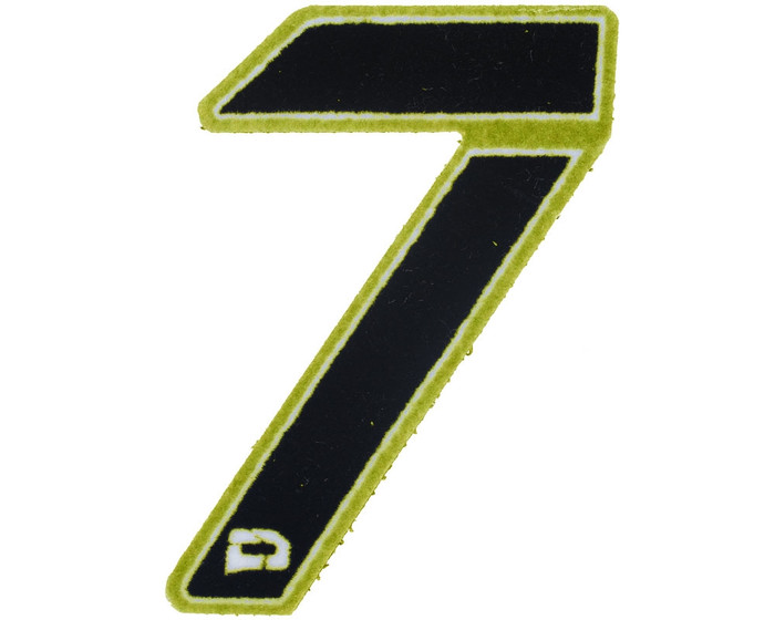 Push Division Velcro Patch - Number 7 - Lime