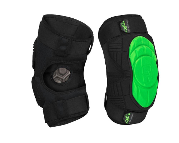 Planet Eclipse Overload HD Core Knee Pads - Black/Green