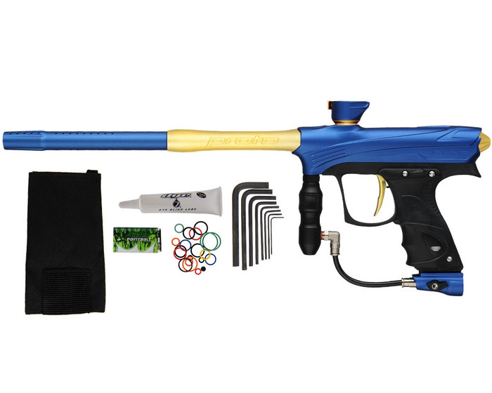 Proto Maxxed Rize Paintball Gun - Blue/Gold