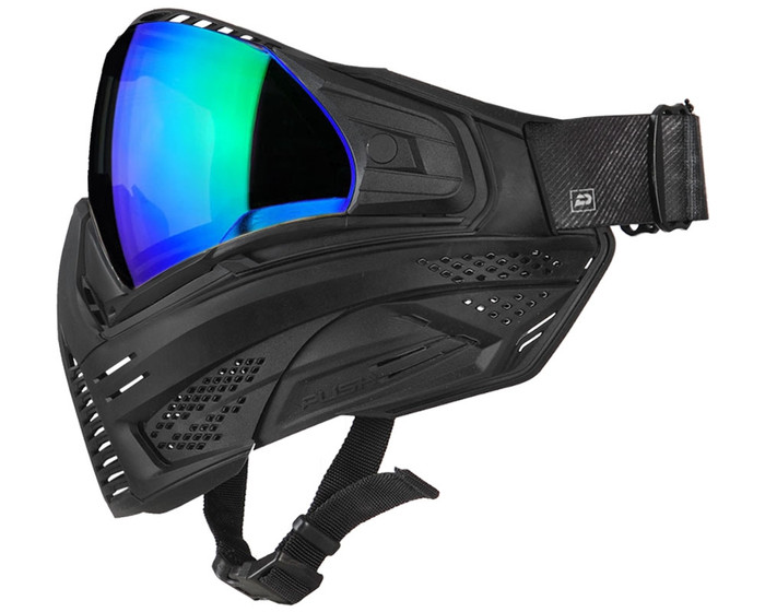 Push Unite Basic Paintball Mask w/ Chrome Green Lens