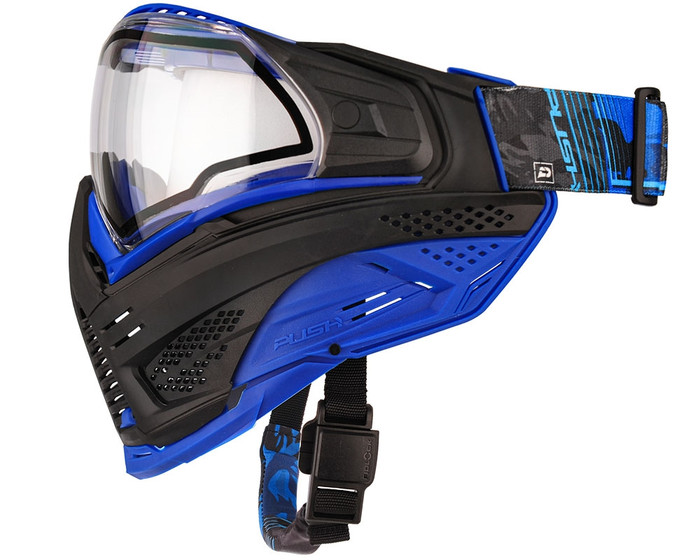 Push Unite Paintball Mask - Deep Waters w/ Clear Lens