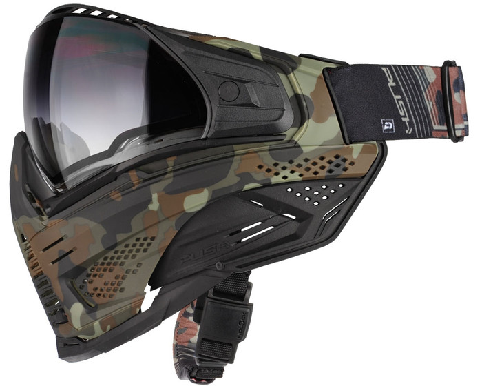 Push Unite Paintball Mask - Flecktarn w/ Gradient Clear Lens