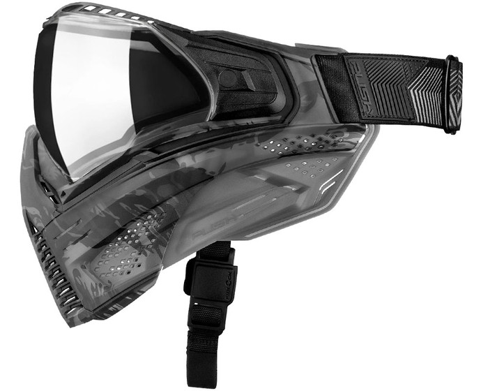 Push Unite Paintball Mask - FLX Smoke Camo w/ Clear Lens
