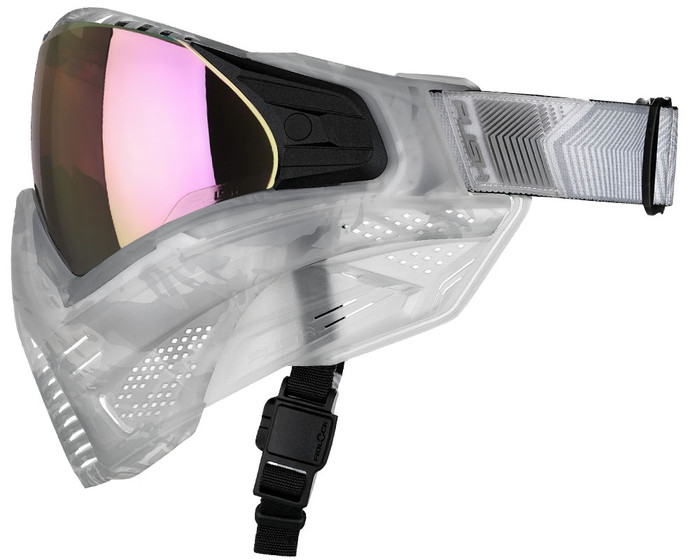 Push Unite Paintball Mask - FLX Clear Camo w/ Rose Gold Lens