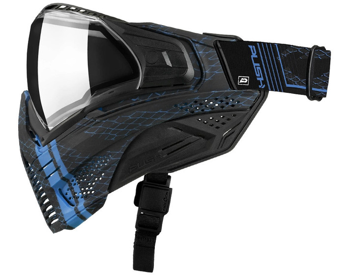 Push Unite Paintball Mask - VPR Blue w/ Clear Lens