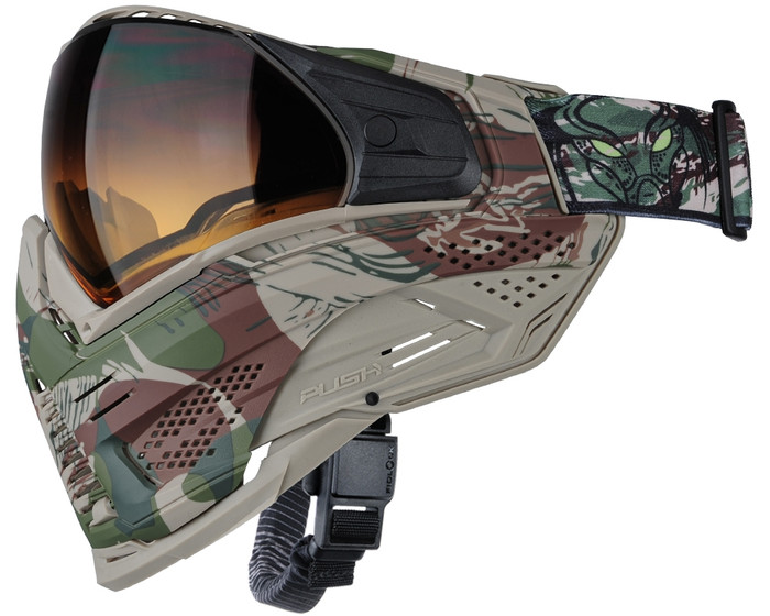 Push Unite XL Paintball Mask - Predator Camo w/ Gradient HD Lens