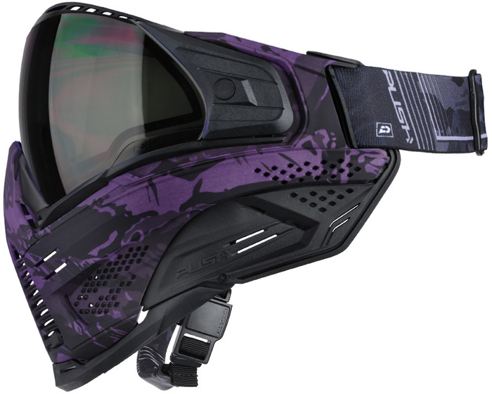 Push Unite XL Paintball Mask - Purple Haze Camo w/ Smoke Lens