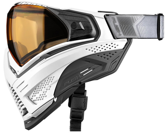Push Unite XL Paintball Mask - White Walker Grey w/ HD Lens