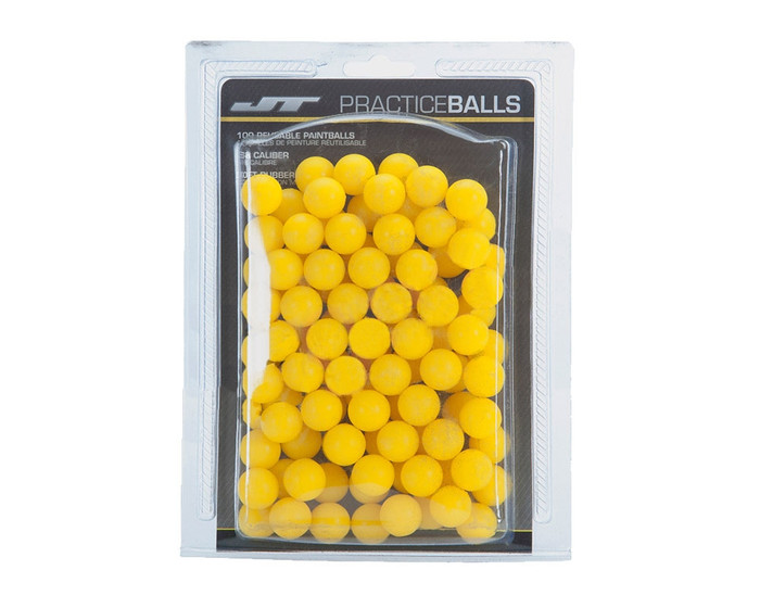 JT Rubber Practice Balls - Reball - 100 Rounds - Yellow