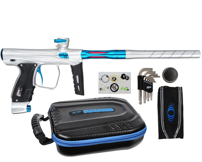 XLS SP Shocker Paintball Gun - Clear w/ Teal Accents