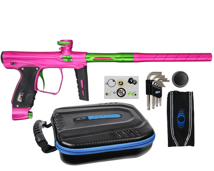 XLS SP Shocker Paintball Gun - Pink w/ Green Accents