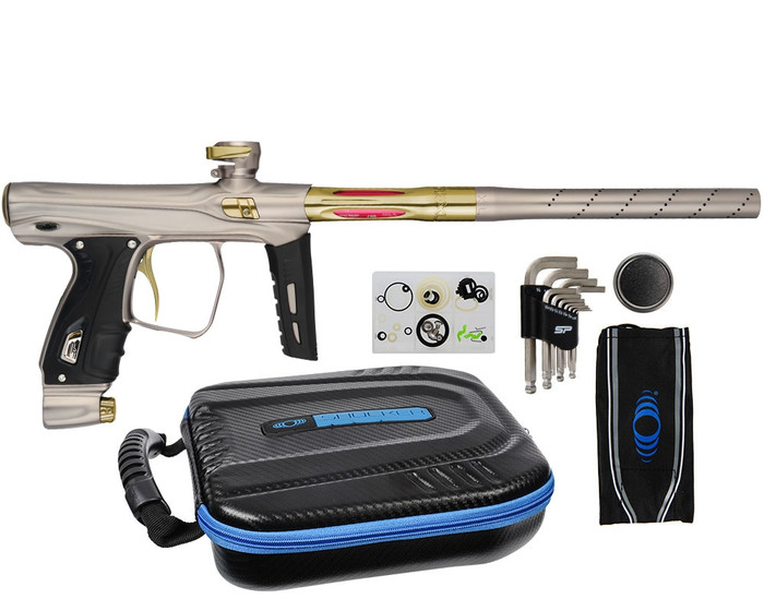 XLS SP Shocker Paintball Gun - Stone w/ Gold Accents