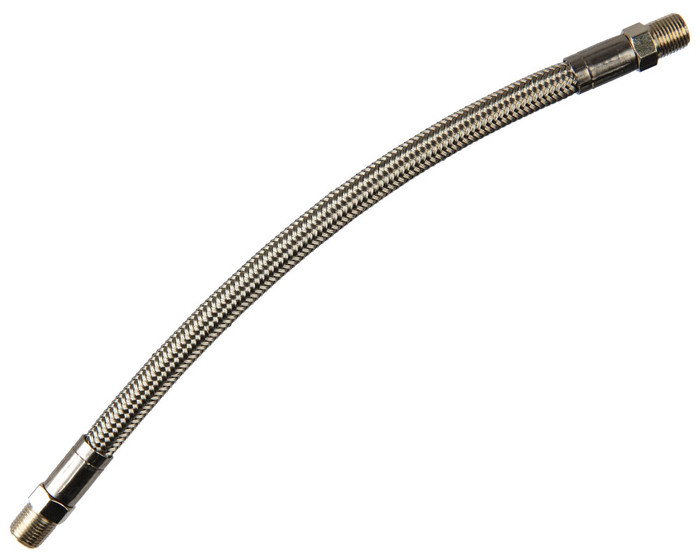 Stainless Steel Braided Hose - 9" (Standard Threads)