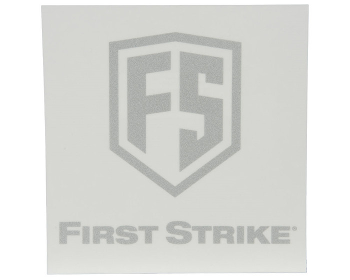 First Strike Sticker - 6" Decal - Silver