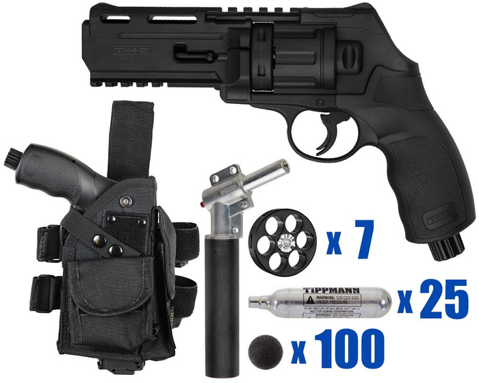 T4E .50 Cal TR50 11 Joule Paintball Revolver Home Defense - Tactical Kit 4