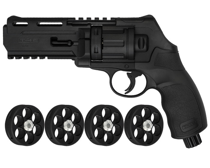 T4E .50 Cal TR50 Paintball Revolver Pistol - Black