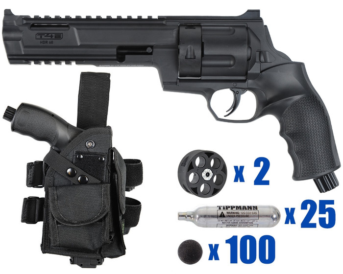 T4E .68 Cal HDR Paintball Revolver Pistol - Home Defense - Tactical Kit 4