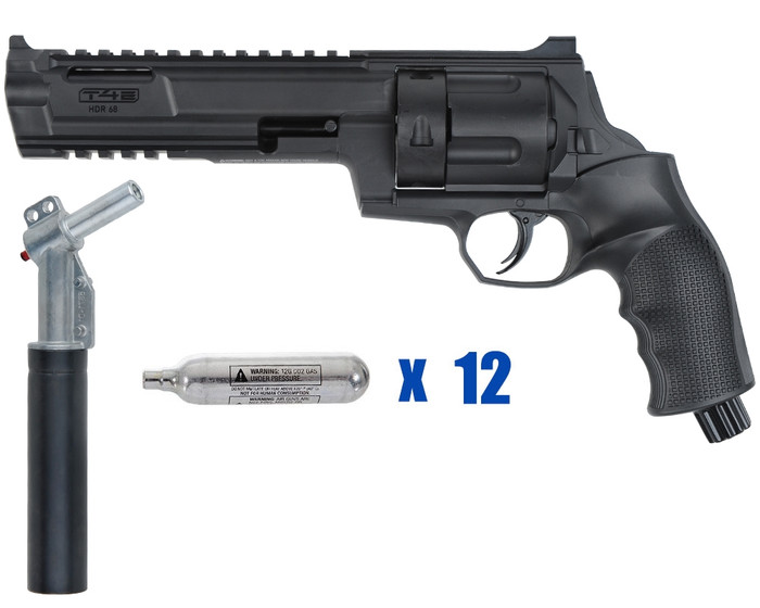 T4E .68 Cal HDR 16 Joule Paintball Revolver Pistol - Home Defense - Basic Kit 1