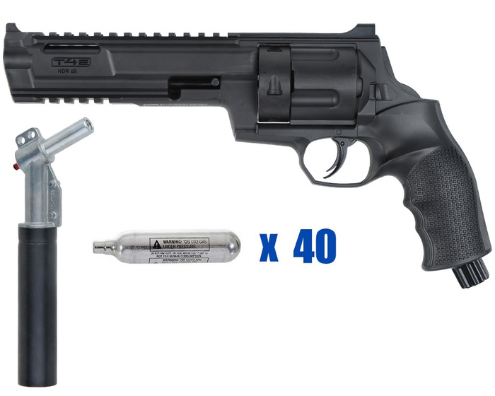 T4E .68 Cal HDR 16 Joule Paintball Revolver Pistol - Home Defense - Basic Kit 3