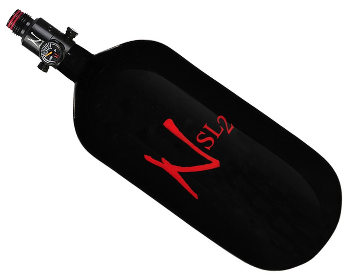 90/4500 w/ Ultralite Regulator Ninja SL2 Carbon FIber Air Tank - Black/Red