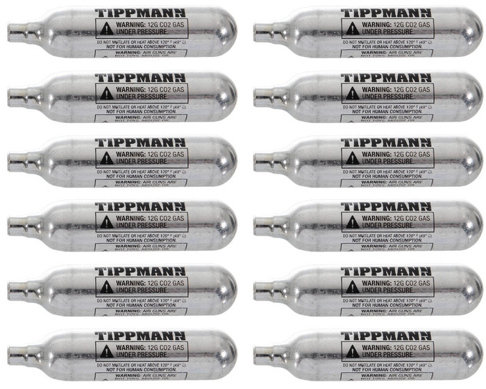 Tippmann 12 Gram CO2 Cartridge - 12 Pack