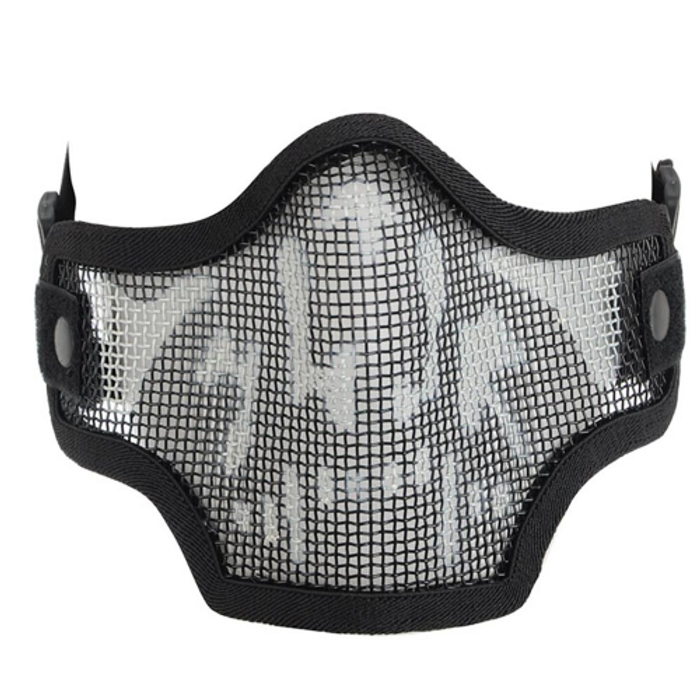 Valken 2G Wire Mesh Tactical Airsoft Mask - Black Skull