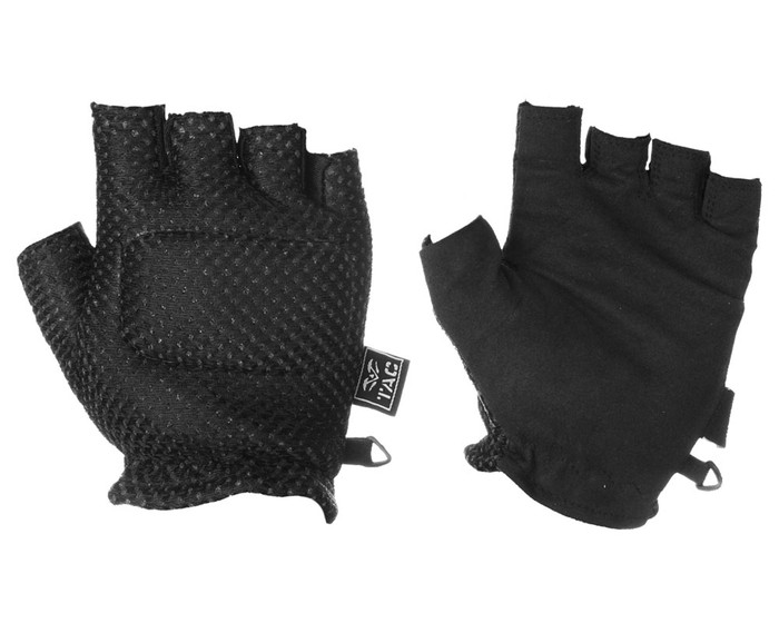 Valken Soft Padded Gloves - Half Finger - Black