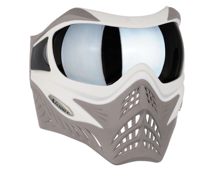 V-Force Grill Mask - SE White/Taupe w/ Quicksilver HDR Lens