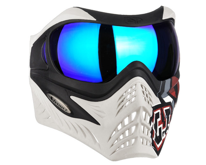 V-Force Grill Mask - SE GI Logo White- Imperial HDR Lens