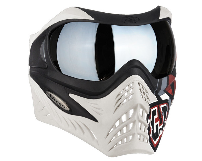 V-Force Grill Mask - SE GI Logo White - Quicksilver HDR Lens