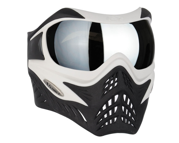 V-Force Grill Mask - White/Black w/ Mercury HDR Lens