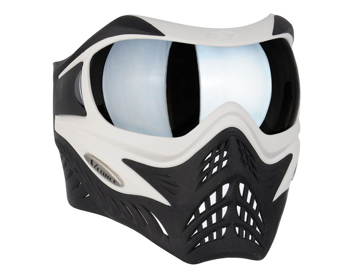 V-Force Grill Mask - White/Black w/ Quicksilver HDR Lens