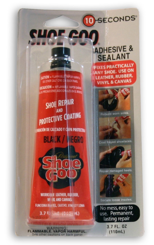 Shoe Goo Footwear Adhesive - Black - Shoe Repair Tube - ActionVillage