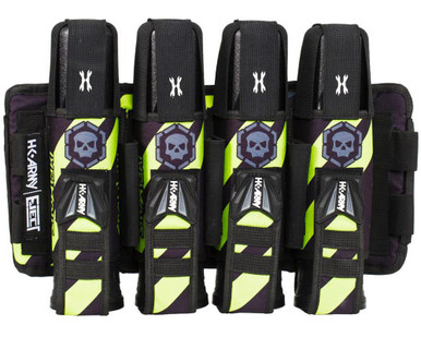 Harnais Marque HK Army Motif Crâne HK Army Eject 3+2+4 Paintball Harns - Modèle Tropical Skull, Neuf Sous Blister, équipement Complet Ceinture Paintball Pods