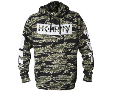 HK Army Skull Pull Over Hooded Sweatshirt - Tiger Stripe