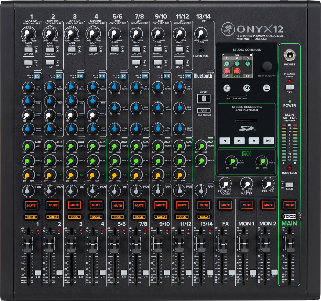 Onyx 12 12-Channel Premium Analog Mixer