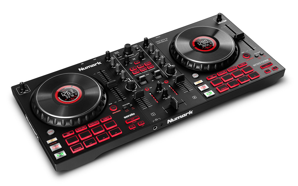 Mixtrack Platinum FX 4-Deck Advanced DJ Controller with Jog Wheel Displays and Effects Paddles