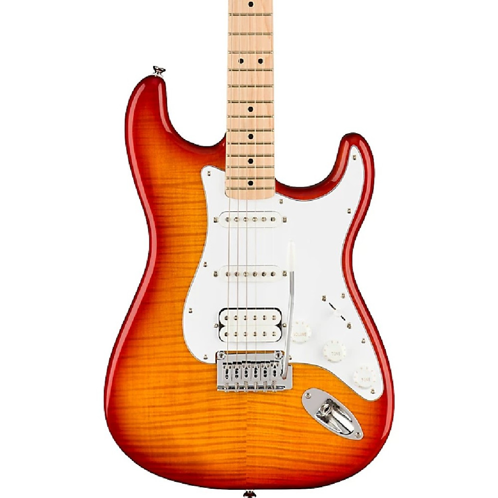 Squier Affinity Stratocaster HSS Flame Maple Top Sienna Sunburst
