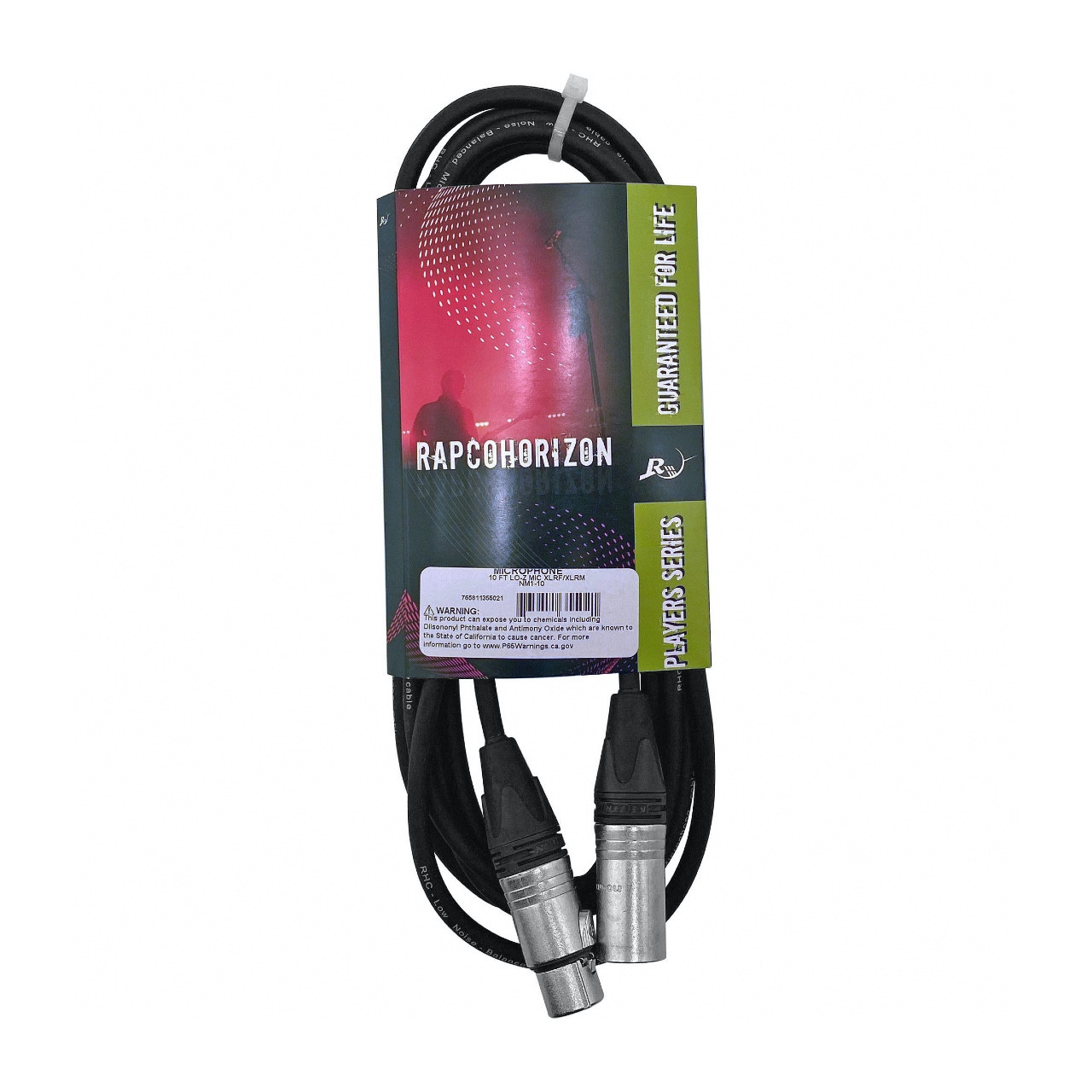 RAPCO NM1-10 10' NM1 Series XLRF To XLRM Microphone Cable (NM110)