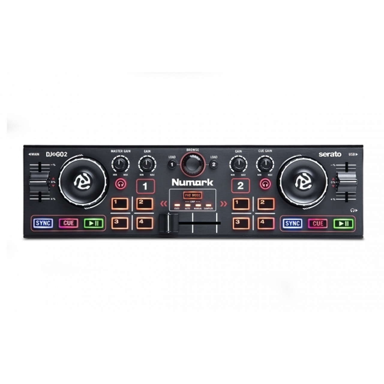 DJ2GO2 Pocket DJ Controller with Audio Interface