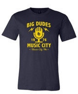BIG DUDES 2356 Men's 1976 Retro Microphone T- Shirt