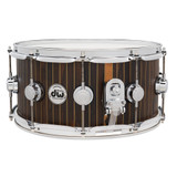Limited-Edition DW Brass Pinstripe Ziricote 6.5 x 14 Snare Drum (DR366514SSCDC1)