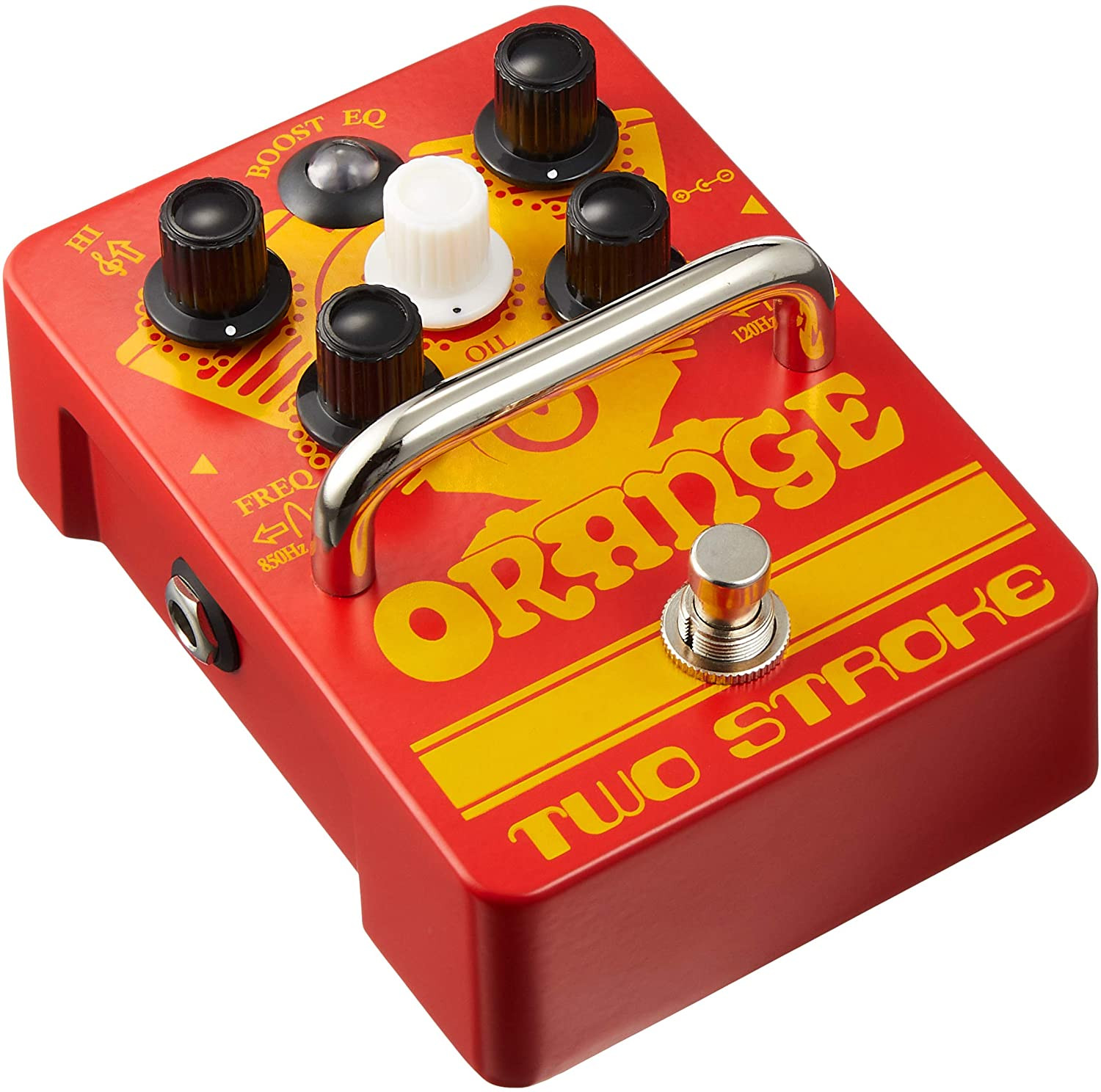 Orange TWO STROKE EQ Boost Pedal Big Dude's Music City