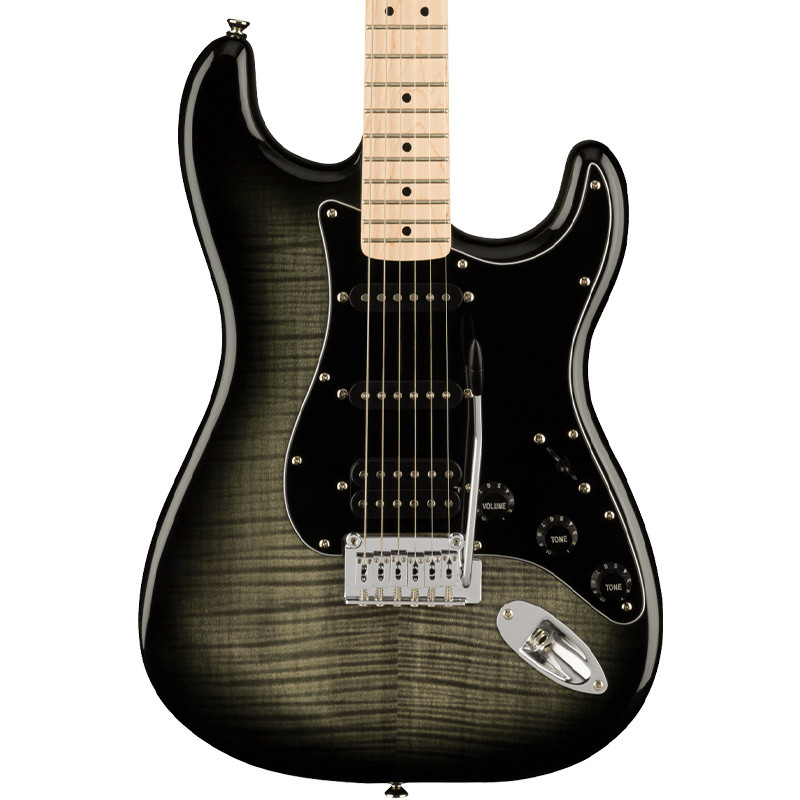 【動画あり】スクワイヤAffinity Stratocaster FMT HSS Affinity Stratocaster FMT HSS - Black Burst - Big Dude's Music City