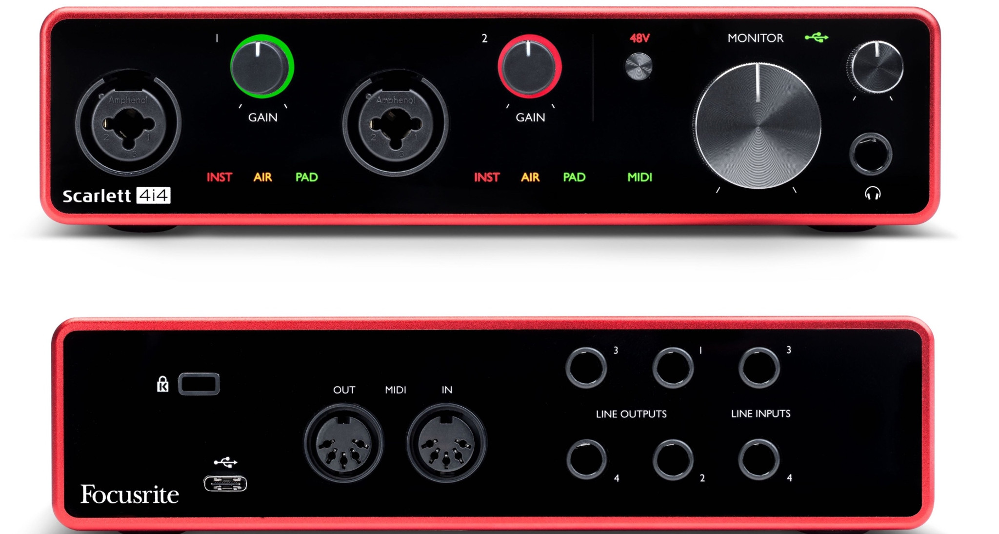 Focusrite Scarlett 4i4 3rd Gen USB Audio Interface (4I43G)