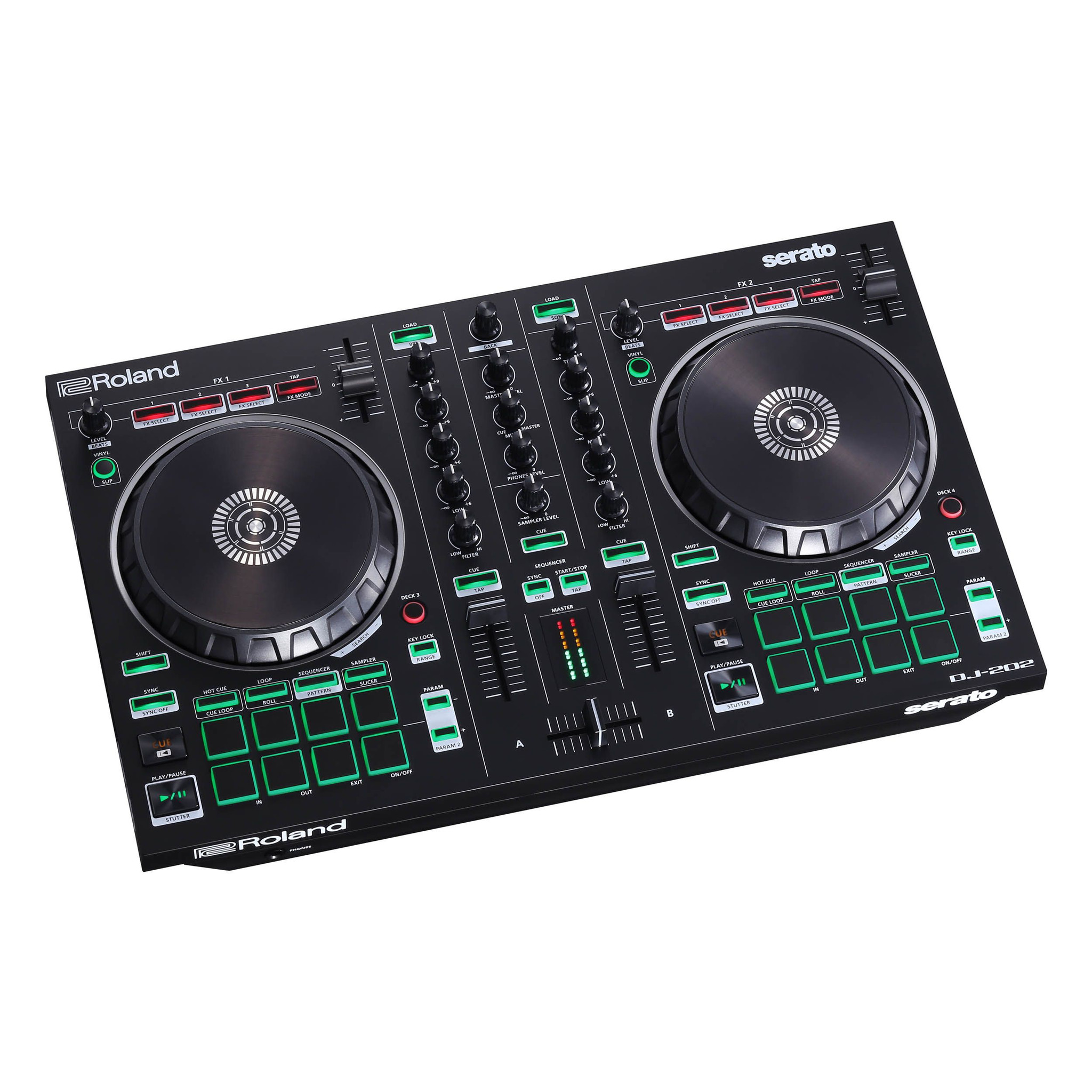 DJ-202 2 Channel, 4- Deck DJ controller / Serato - Big Dude's
