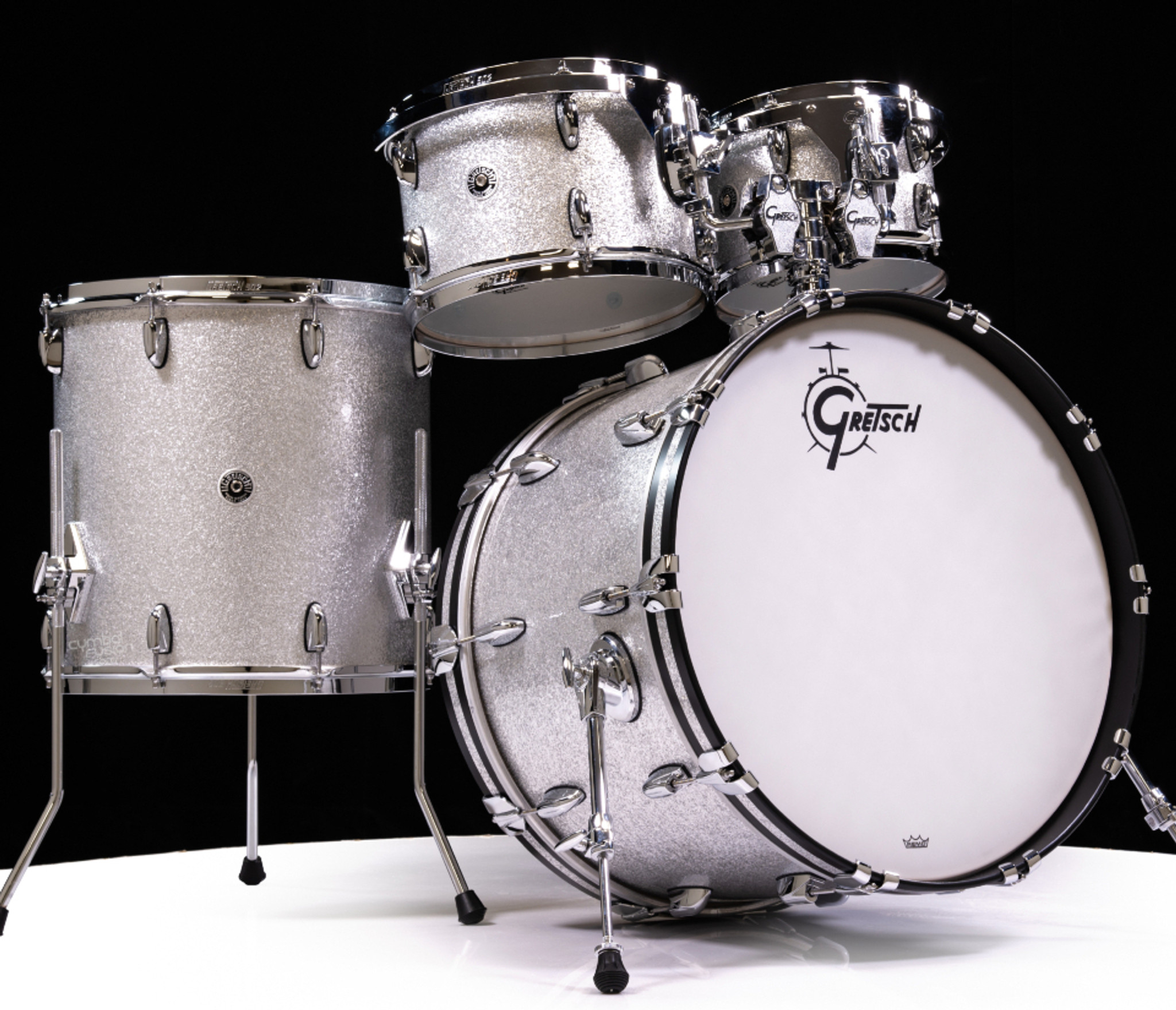 Gretsch USA 4pc Brooklyn Drum Set - Silver Sparkle (GB-E8246SP)